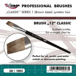 MIRAGE BRUSH FLAT HIGH QUALITY CLASSIC SERIES 1 size 12 - Mirage Ho...