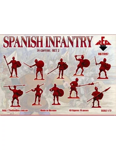Spanish infantry, 16th century, set 2, 1/72 - Red Box RB72097