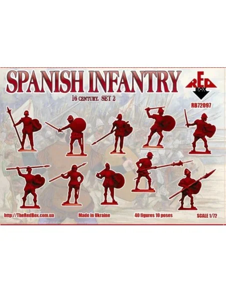 Spanish infantry, 16th century, set 2, 1/72 - Red Box RB72097