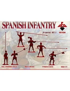 Spanish infantry(Pike), 16th century, set3, 1/72 - Red Box RB72098