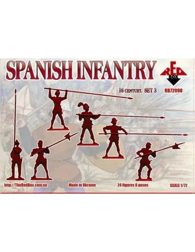 Spanish infantry(Pike), 16th century, set3, 1/72 - Red Box RB72098