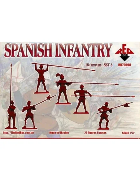 Spanish infantry(Pike), 16th century, set3, 1/72 - Red Box RB72098