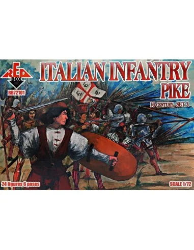 Italian infantry(Pike), 16th century, set3, 1/72 - Red Box RB72101
