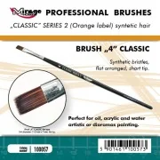 MIRAGE BRUSH FLAT HIGH QUALITY CLASSIC SERIES 2 size 4 - Mirage Hob...