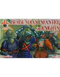 Burgundian infantry a.knights, 15th centu set 1, 1/72 - Red Box RB7...