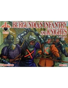 Burgundian infantry a.knights, 15th centu set 2, 1/72 - Red Box RB7...