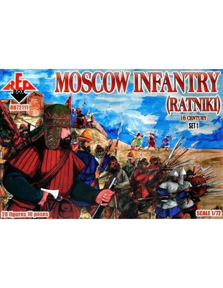 Moscow Infantry (ratniki)16 cent., Set 1, 1/72 - Red Box RB72111