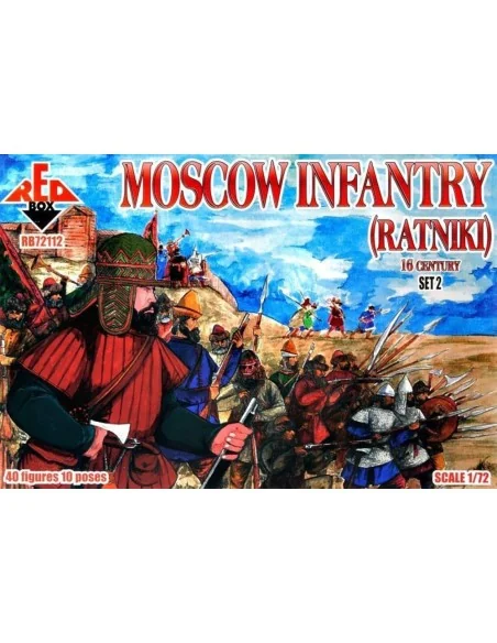 Moscow infantry(ratniki)16 cent., Set 2, 1/72 - Red Box RB72112