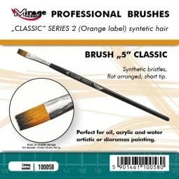 MIRAGE BRUSH FLAT HIGH QUALITY CLASSIC SERIES 2 size 5 - Mirage Hob...