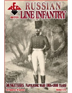 Russian line infantry(Musketeers)1805-08, 1/72 - Red Box RB72131