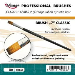 MIRAGE BRUSH FLAT HIGH QUALITY CLASSIC SERIES 2 size 7 - Mirage Hob...