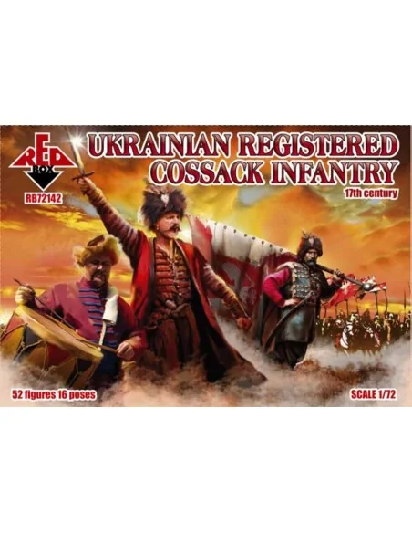 Ukrainian registered cossack infantry, 17th century, 1/72 - Red Box...