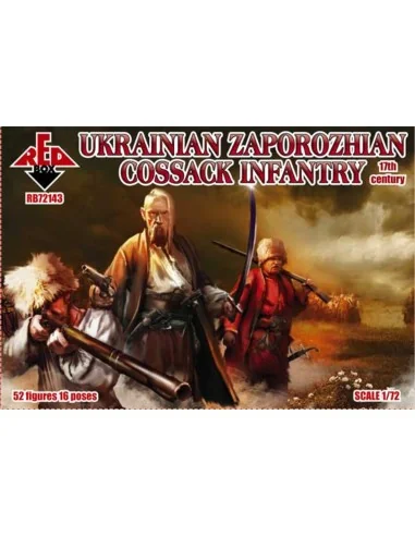 Ukrainian Zaporozhian Cossacks infantry, 17th century, 1/72 - Red B...