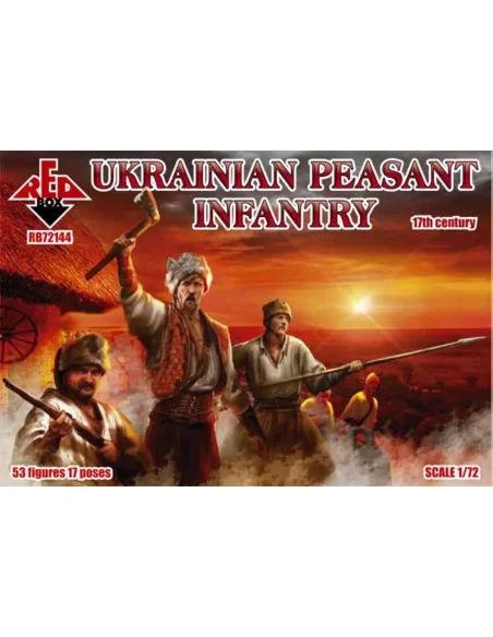 Ukrainian Peasant infantry, 17th century, 1/72 - Red Box RB72144