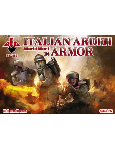 Italian Arditi in armor WWI, 1/72 - Red Box RB72150