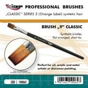 MIRAGE BRUSH FLAT HIGH QUALITY CLASSIC SERIES 2 size 9 - Mirage Hob...