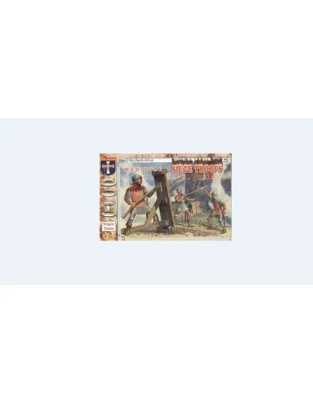 Medival siege crew and handgunners, 1/72 - Orion ORI72019