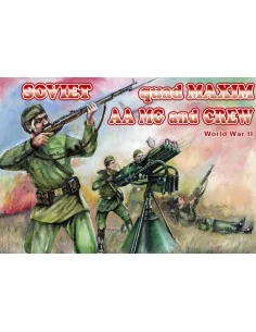 Soviet quad Maxim AA MG and crew, 1/72 - Orion ORI72037