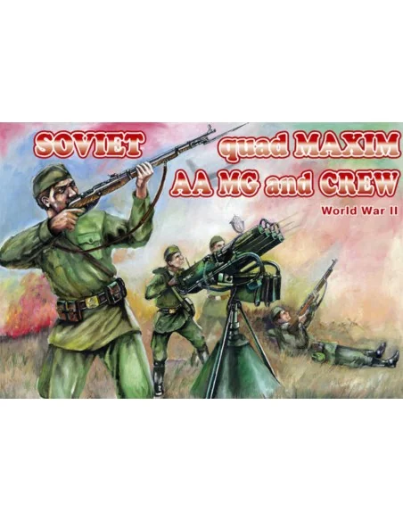 Soviet quad Maxim AA MG and crew, 1/72 - Orion ORI72037