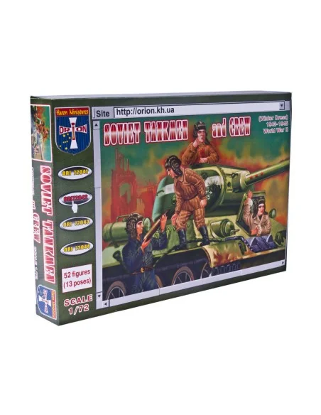 Soviet tankmen and crew (Winter dress), 1/72 - Orion ORI72042