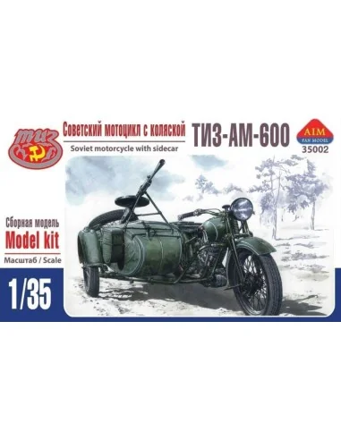 TIZ-AM-600 Soviet motorcycle with sideca, 1/35 - AIM -Fan Modell AI...