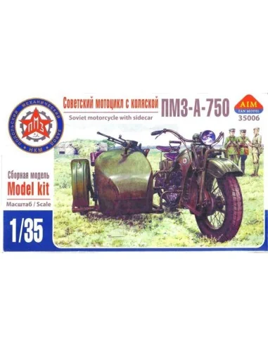 PMZ-A-750 Soviet motorcycle with sidecar, 1/35 - AIM -Fan Modell AI...
