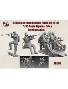 German Bomber Pilots for He 111 Combat Status (5 pcs), 1/35 - Borde...
