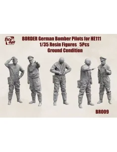 German Bomber Pilots for He 111 Ground Condition (5 pcs), 1/35 - Bo...