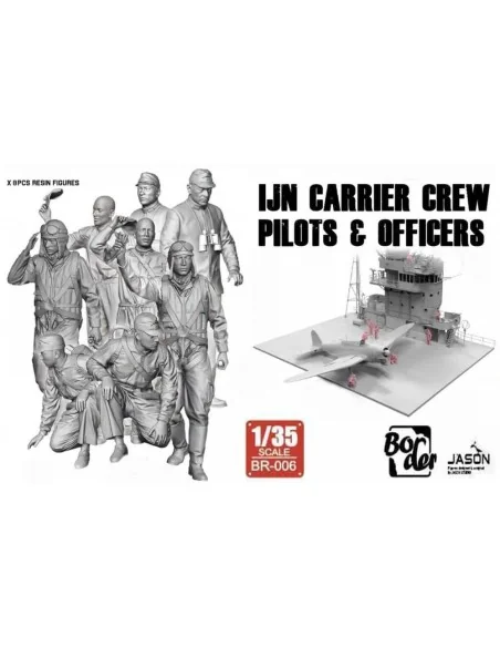 IJN Carrier Crew Pilots & Officers, 1/35 - Border Model BR-006