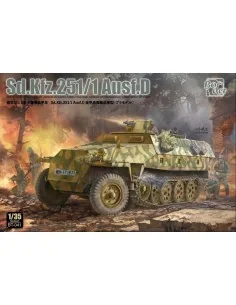 Sd.Kfz.251/1 Ausf.D w/ Workable Tracks & Interiors, 1/35 - Border M...