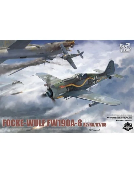 Focke-Wulf Fw 190A-8 R2/6/7/8 4 in 1, 1/35 - Border Model BF-009