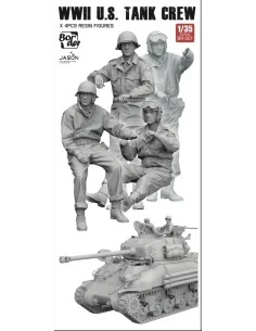 WW II U.S. Tank Crew (4 pcs), 1/35 - Border Model BR-007