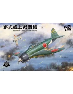 A6M2 Zero Fighter w/Interior of The Engine and Weapons, 1/35 - Bord...