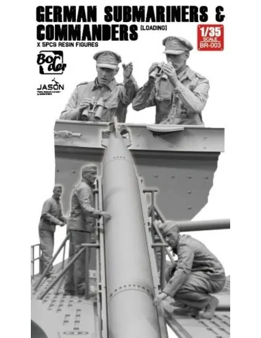 German Submarines & Commanders (Loading) 5 pcs Resin Figures, 1/35 ...