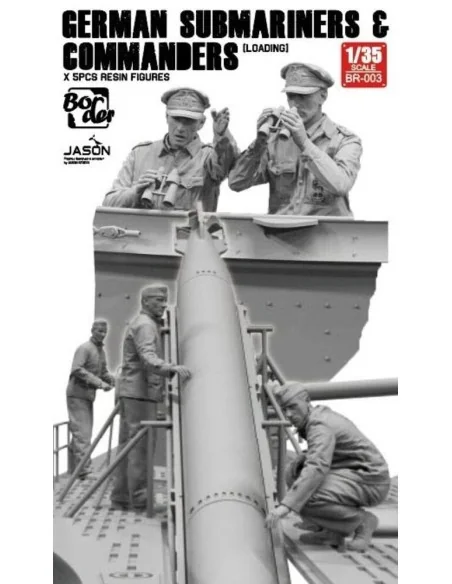 [NO_DESC] German Submarines & Commanders (Loading) 5 pcs Resin Figu...