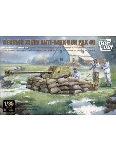 German 75 mm Anti-Tank Gun PaK 40, 1/35 - Border Model BT-051
