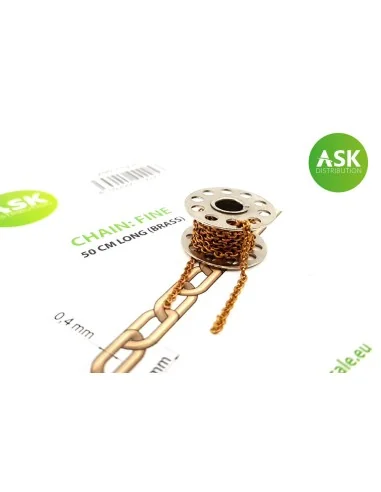 Chain: Fine - 50 cm long (brass) - Art Scale Kit 200-T0220