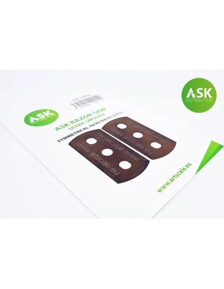 ASK Razor Saw - ultra smooth symmetric 70/70 teeth 2 pc. - Art Scal...