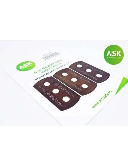 ASK Razor Saw - ultra smooth symmetric 70/70 teeth 3 pc. - Art Scal...