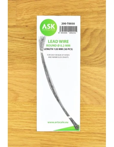 Lead Wire - Round Ø 0, 2 mm x 120 mm (cca. 30 pcs) - Art Scale Kit ...