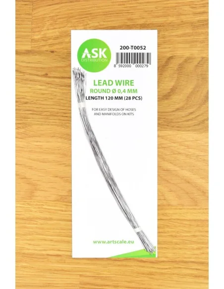 Lead Wire - Round Ø 0, 4 mm x 120 mm (cca. 28 pcs) - Art Scale Kit ...
