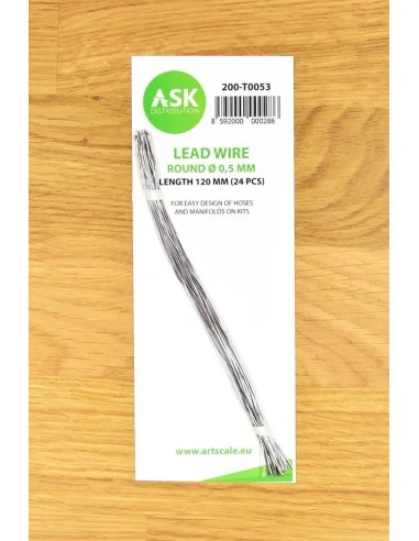 Lead Wire - Round Ø 0, 5 mm x 120 mm (cca. 24 pcs) - Art Scale Kit ...