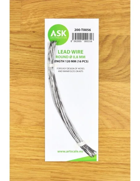 Lead Wire - Round Ø 0, 8 mm x 120 mm (cca. 16 pcs) - Art Scale Kit ...