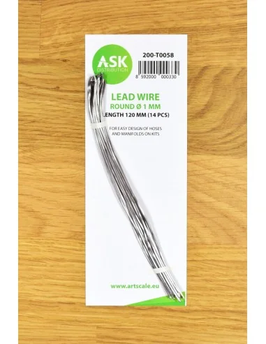 Lead Wire - Round Ø 1 mm x 120 mm (cca. 14 pcs) - Art Scale Kit 200...
