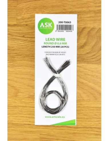 Lead Wire - Round Ø 0, 6 mm x 250 mm (cca. 20 pcs) - Art Scale Kit ...
