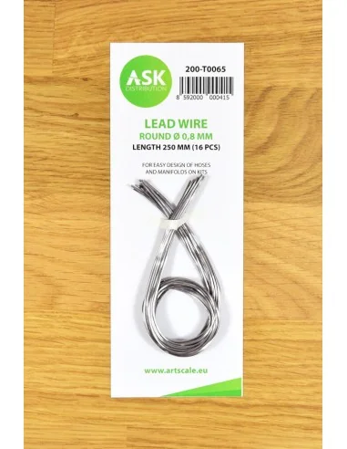 Lead Wire - Round Ø 0, 8 mm x 250 mm (cca. 16 pcs) - Art Scale Kit ...