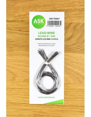 Lead Wire - Round Ø 1 mm x 250 mm (cca. 14 pcs) - Art Scale Kit 200...