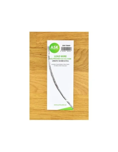 Lead Wire - Halfround 0, 6 x 0, 4 x 140 mm (9 pcs) - Art Scale Kit ...
