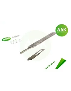 Scalpel stainless steel with 3pcs spare blades no.10 - Art Scale Ki...