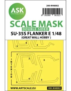 Su-35S Flanker E double-sided painting mask for Great Wall Hobby, 1...